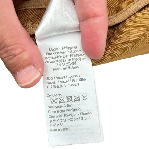 J. Crew Alfie Blazer Jacket in Gramercy Twill Camel Lyocell SIze 10 - Picture 14 of 15